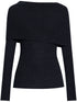 ribbed knit long sleeve top